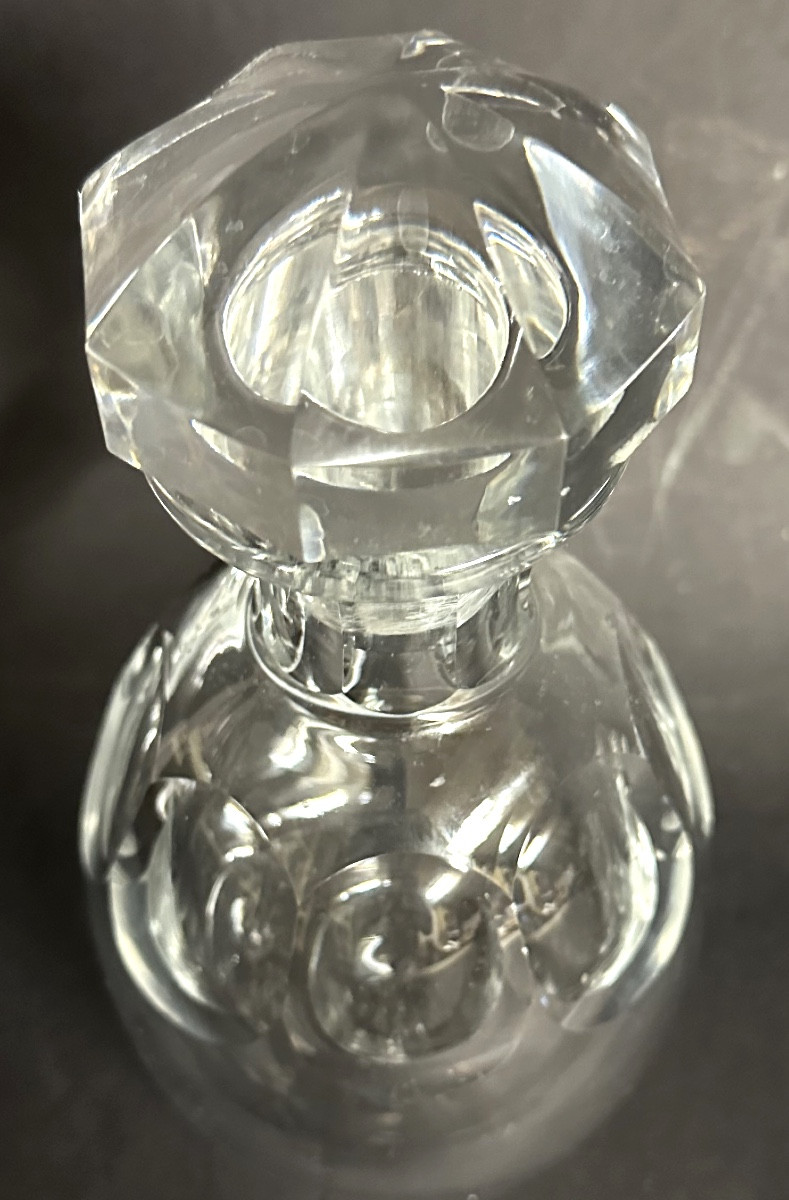 Baccarat Crystal Talleyrand Whisky Decanter Signed Alcohol Model Close To Harcourt -photo-4