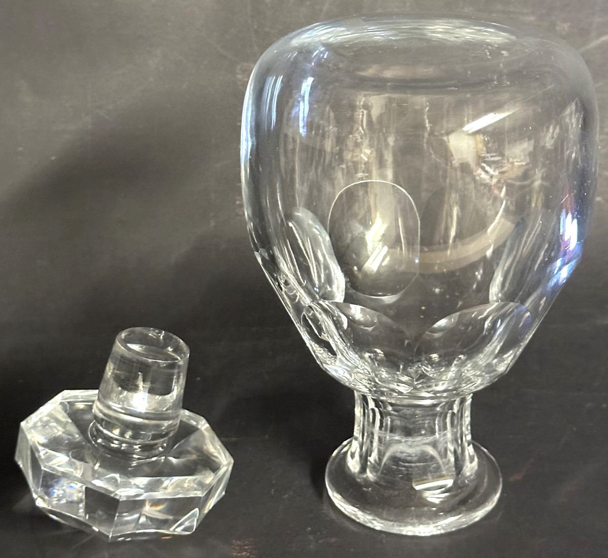 Baccarat Crystal Talleyrand Whisky Decanter Signed Alcohol Model Close To Harcourt -photo-6