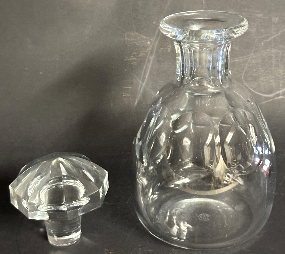 Baccarat Crystal Talleyrand Whisky Decanter Signed Alcohol Model Close To Harcourt -photo-7
