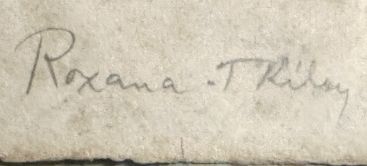 Thomas RILEY actif 1856-1882 ROXANA lithographie dans 1 cadre Forêt-Noire-photo-1