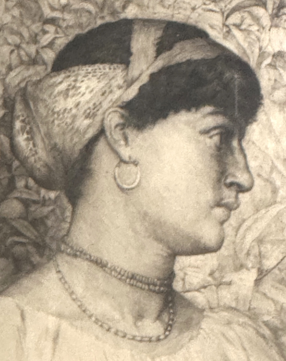 Thomas RILEY actif 1856-1882 ROXANA lithographie dans 1 cadre Forêt-Noire-photo-2