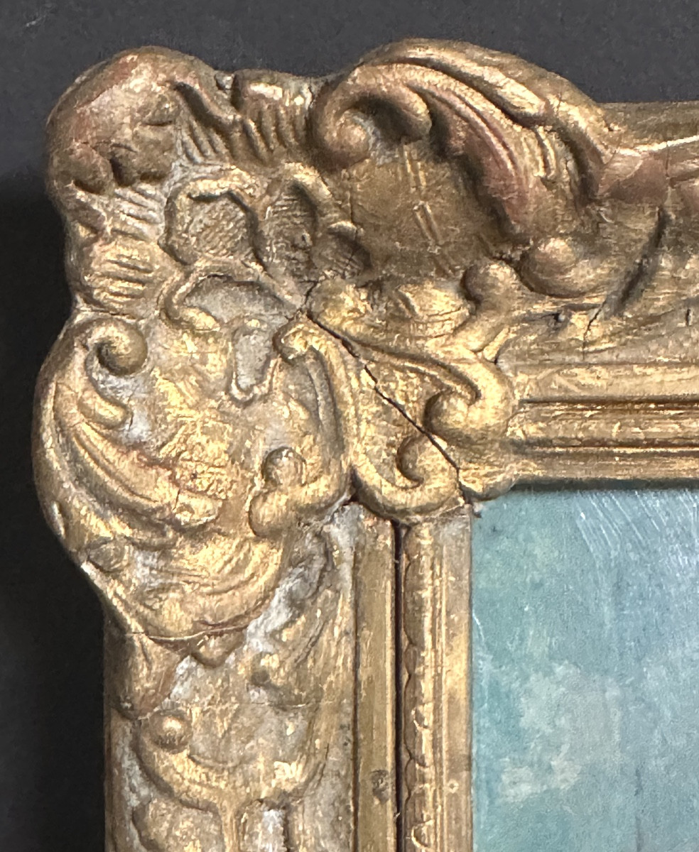 Gaston PLOQUIN 1882-1970 Lyon Huile Vierge à l’enfant et tourterelles Art Deco  vers 1930 -photo-1