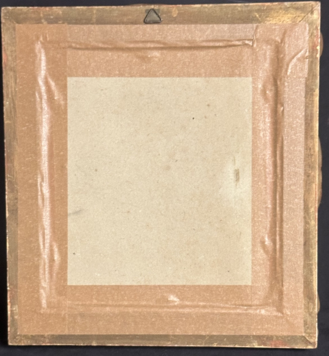 Gaston PLOQUIN 1882-1970 Lyon Huile Vierge à l’enfant et tourterelles Art Deco  vers 1930 -photo-2