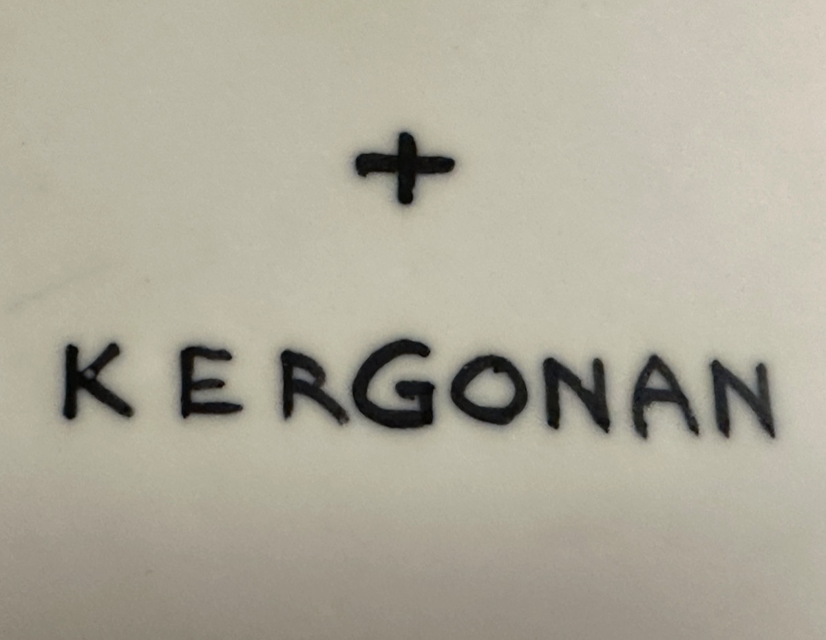KERGONAN plat Breton signé 30cm attributs de la Bretagne-photo-3