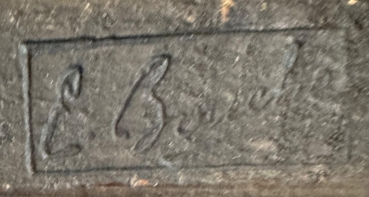 Emile Bouche Frame, Size 8f (46 X 38 Cm), Stamped, In Very Good Condition.-photo-2