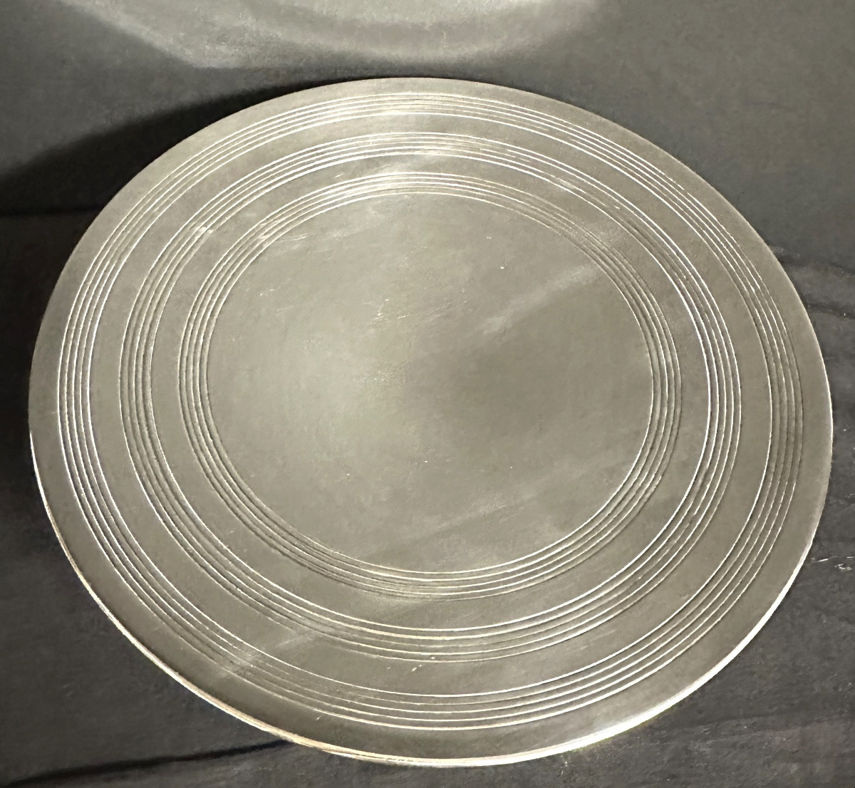 GALLIA CHRISTOFLE Grande coupe art déco Design Luc LANEL metal argenté-photo-3