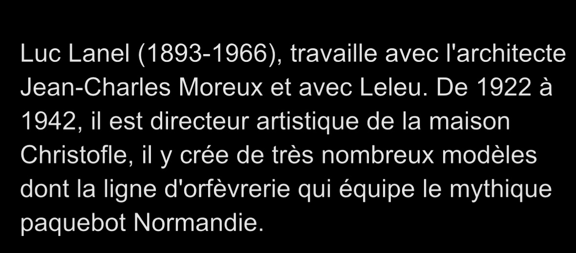 GALLIA CHRISTOFLE Grande coupe art déco Design Luc LANEL metal argenté-photo-5
