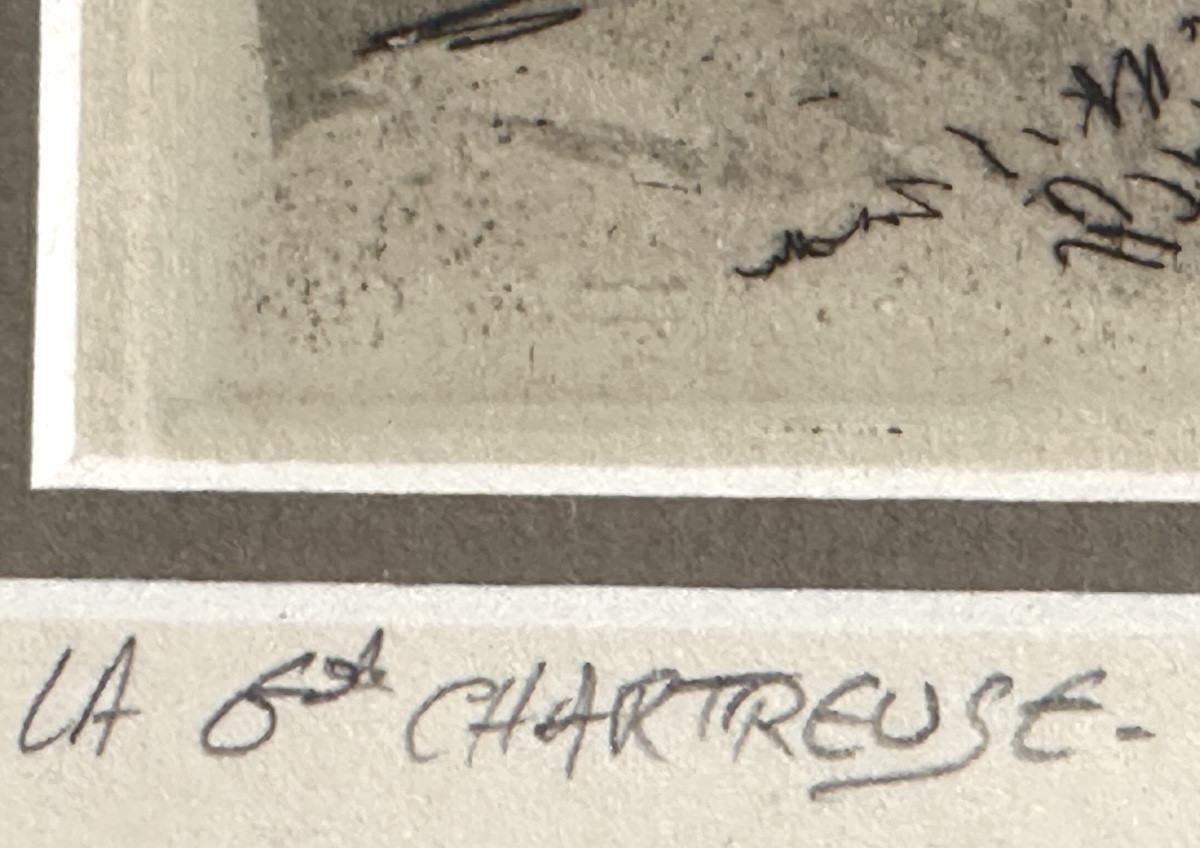 Joanny Drevet 1889-1969 Monastery Of The Grande Chartreuse Correrie Etching Dauphiné Grenoble -photo-2