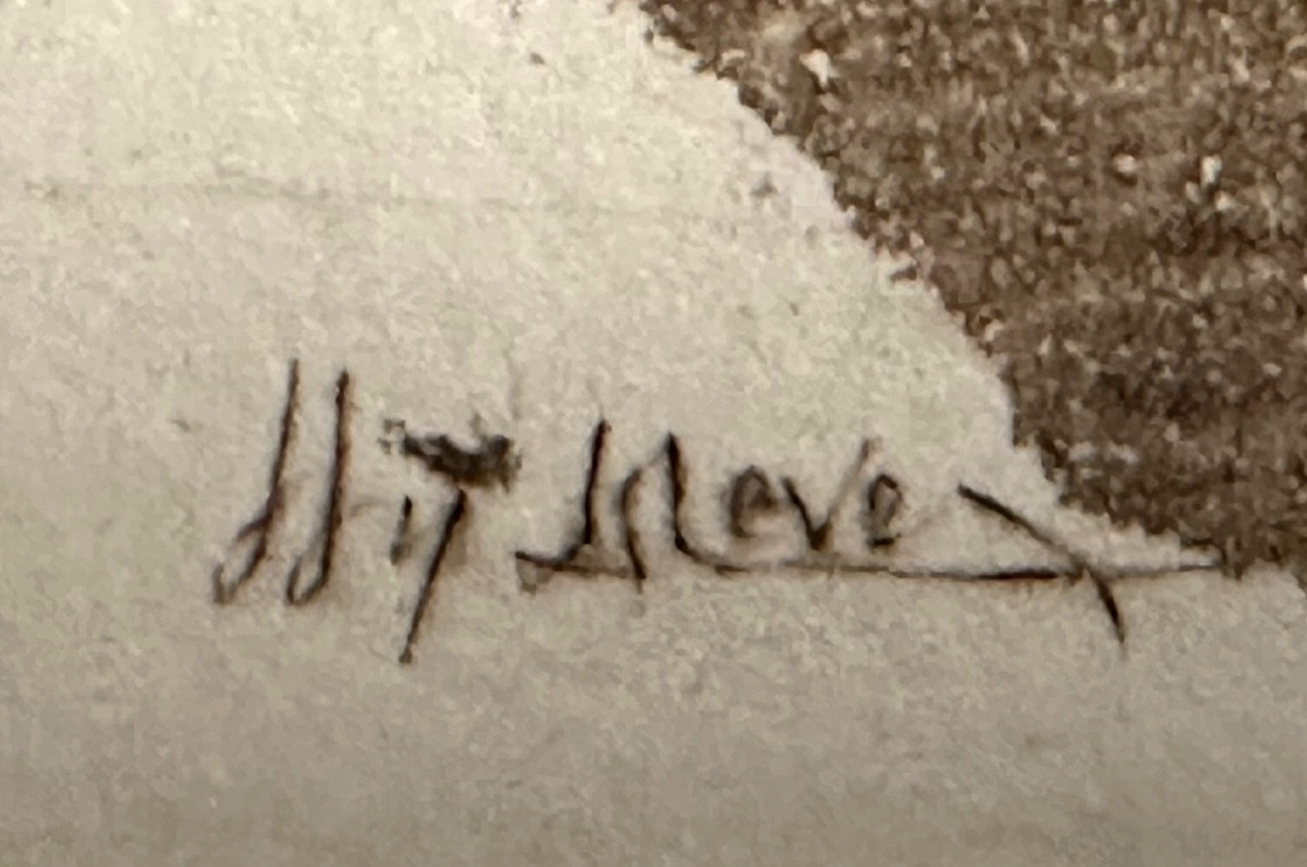 Joanny DREVET 1889-1969 Grande eau forte Cathédrale Notre Dame à Bourg-en-Bresse 01 Ain-photo-3