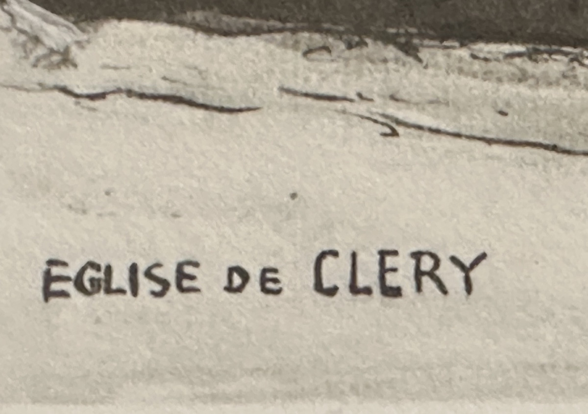 Joanny Drevet 1889-1969 Etching Church Of Clery 1936 Savoie 73 Alps -photo-4