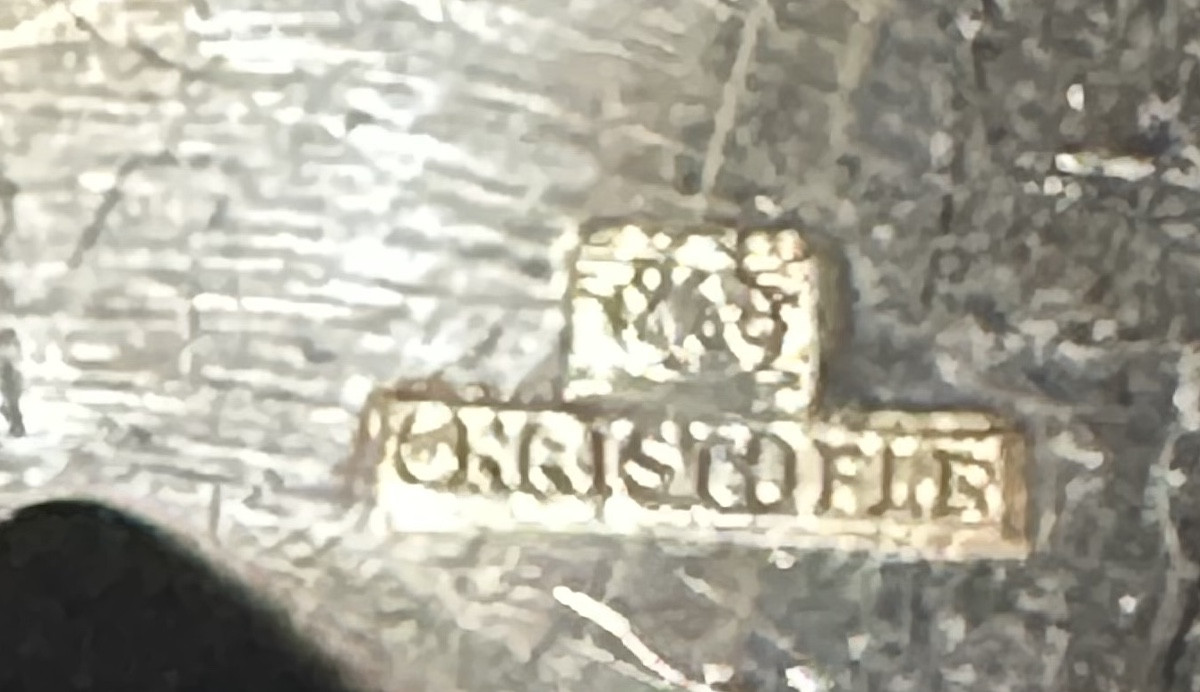 Christofle 12-piece Silver-plated Ruban Fish Cutlery Set In Very Good Condition. -photo-3