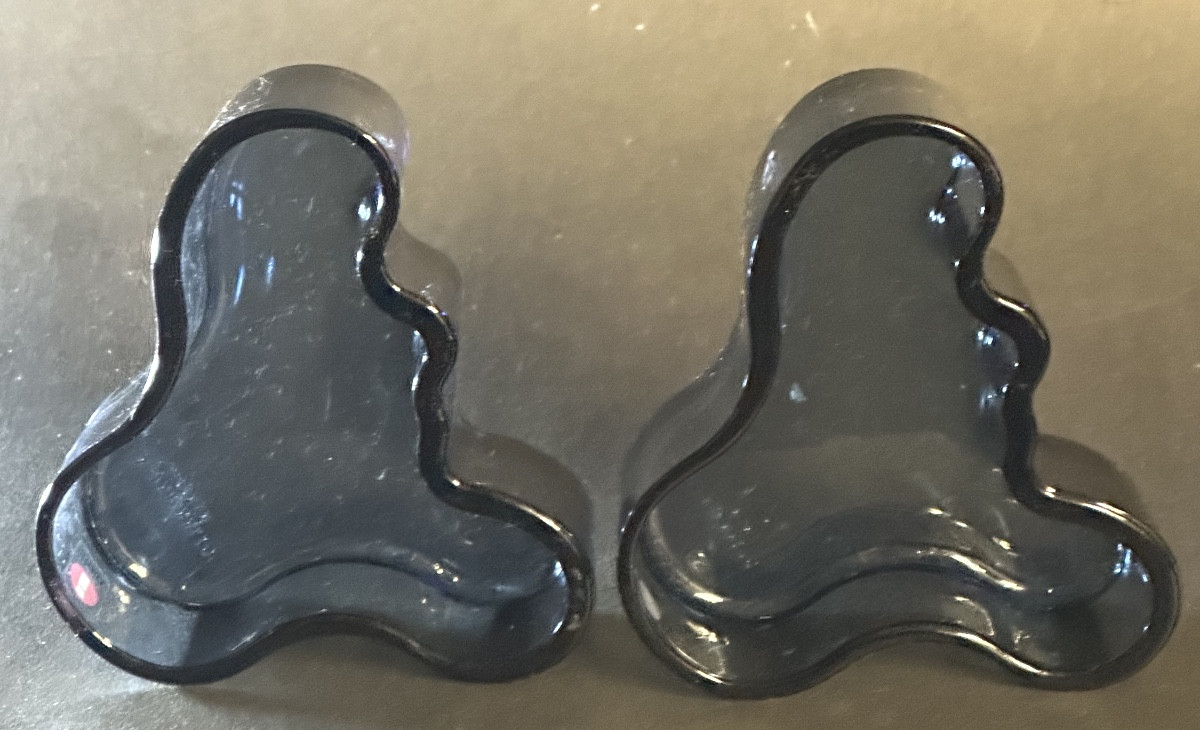 Alvar Aalto (1898-1976) Pair Iittala Trinket/tray/candle Holder Vases, Finland, Signed Design-photo-2