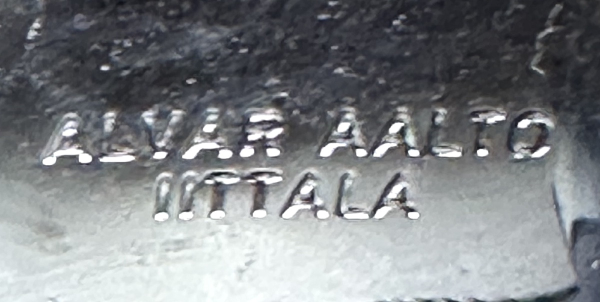 Alvar Aalto (1898-1976) Pair Iittala Trinket/tray/candle Holder Vases, Finland, Signed Design-photo-1