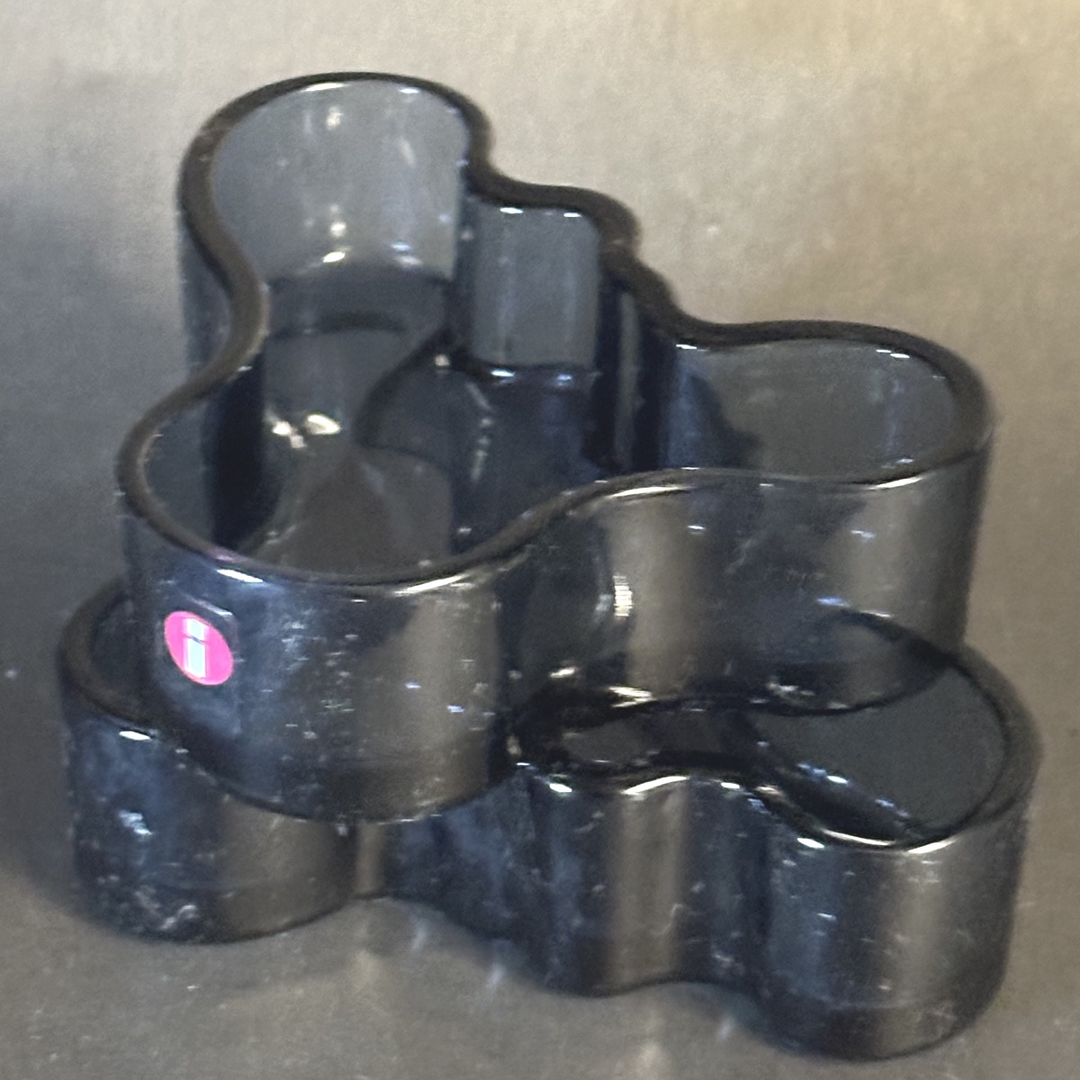 Alvar Aalto (1898-1976) Pair Iittala Trinket/tray/candle Holder Vases, Finland, Signed Design-photo-3