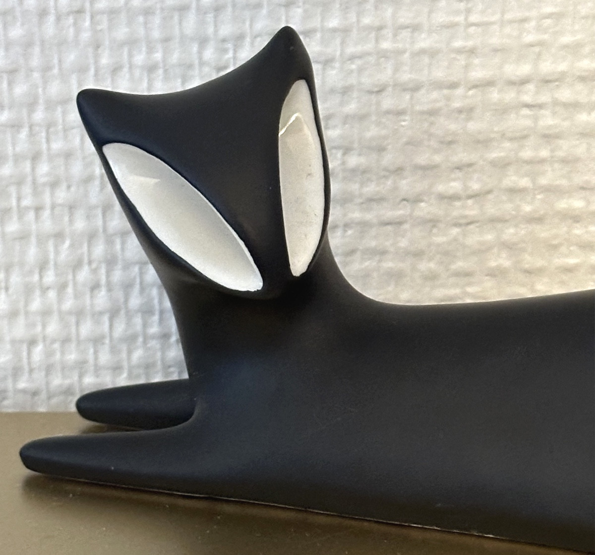 Two-tone Porcelain Cat, Royal Dux Design, Jaroslav Jezek, 1960 -photo-3