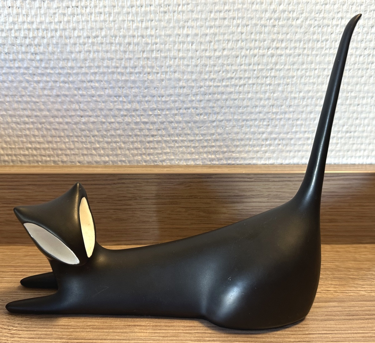 Two-tone Porcelain Cat, Royal Dux Design, Jaroslav Jezek, 1960 -photo-3