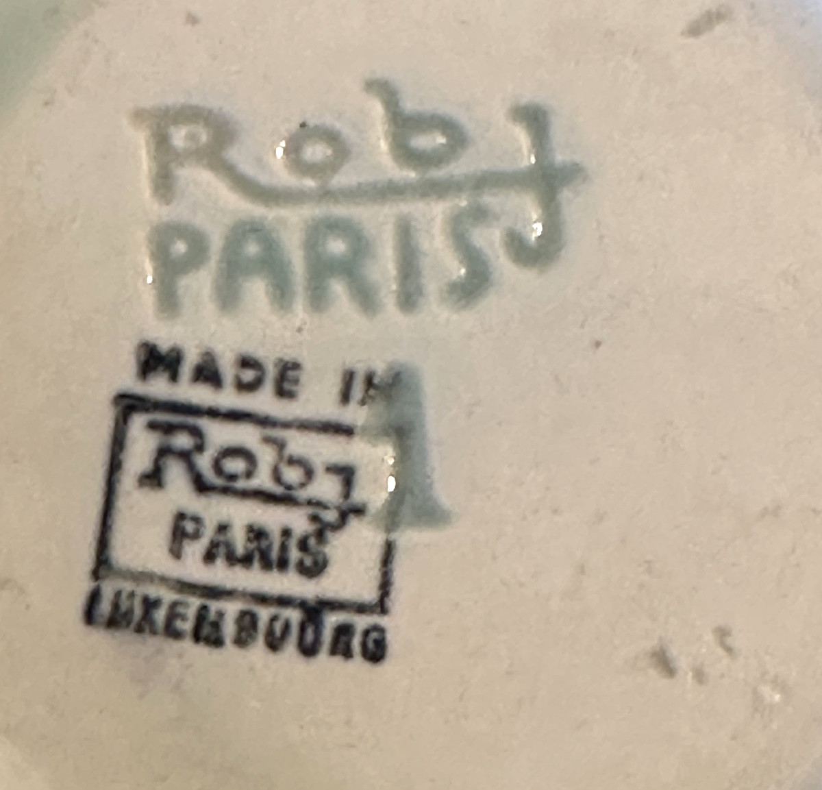 Robj Rare Art Deco Tea And Coffee Service, Circa 1930, In Fine Glazed Earthenware, Luxembourg. In Very Good Condition.-photo-2