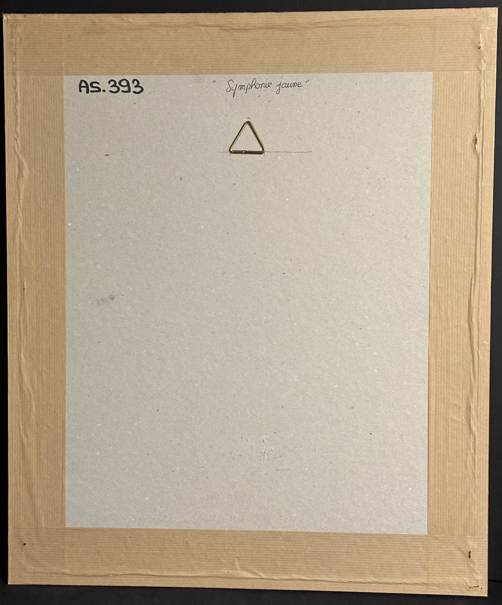 Pierre GRISOT 1911-1995 Rare sérigraphie Jeunes femmes au bain Symphonie jaune curiosa /2-photo-1