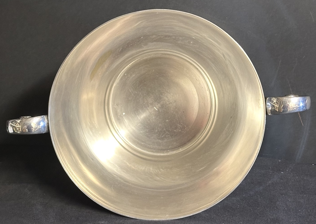 Art Deco Silver-plated Champagne Bucket, 1930s. Tableware, Very Good Condition. -photo-1