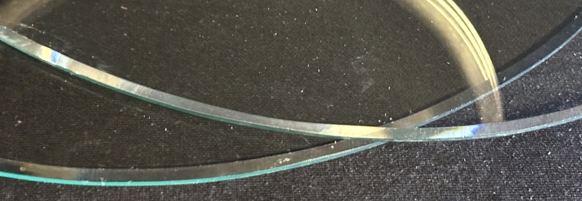 Cadre porte photo Art Deco en métal chromé et verres 1930-photo-4