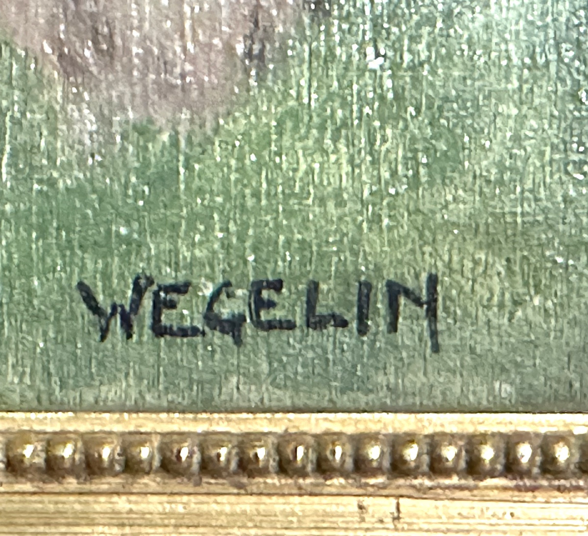 émile Wegelin 1875-1962 Oil Painting Of A Snow-covered Mountain In The Alps -photo-3