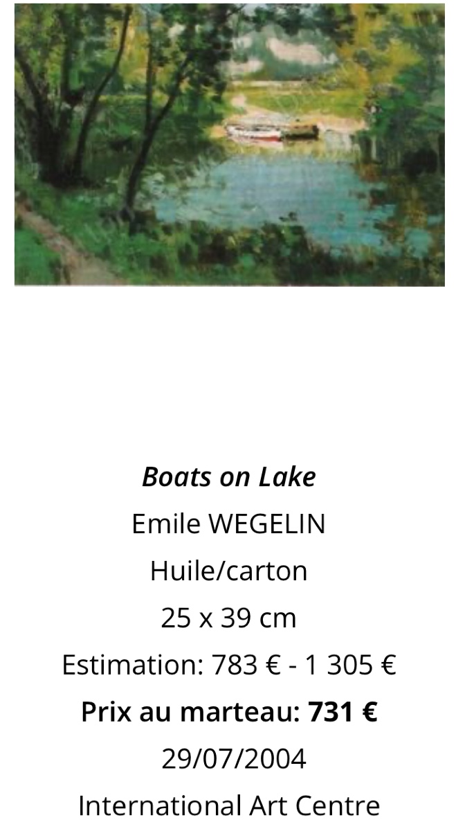 émile Wegelin 1875-1962 Oil Painting Of A Snow-covered Mountain In The Alps -photo-7