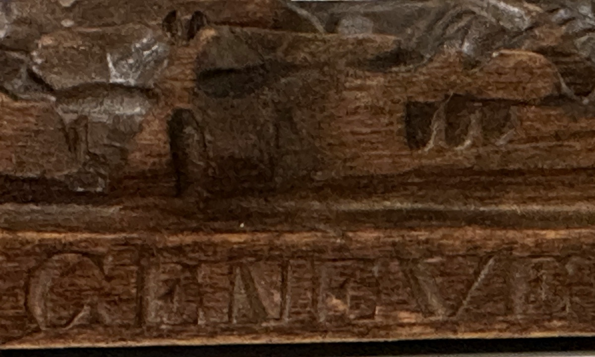 Black Forest Bear Inkwell, Marked Geneva Switzerland, Brienz Folk Art-photo-3