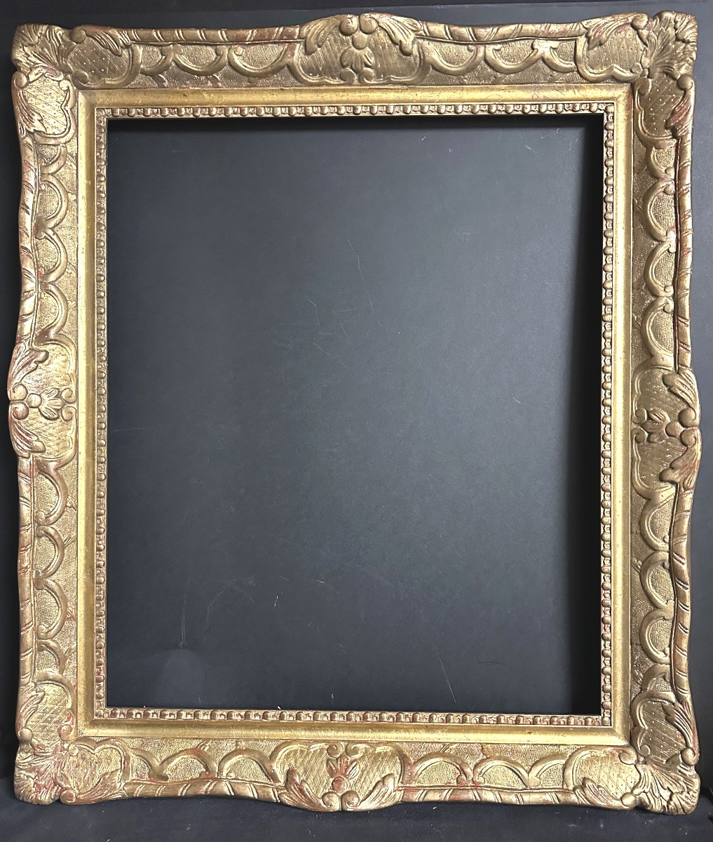Antique Berain Frame In Wood And Gilded Stucco. In Very Good Condition. Regency Style. 