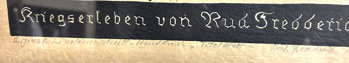 Rudolph FREDDERICH Hambourg 1887-1976 Rare linogravure originale -photo-4