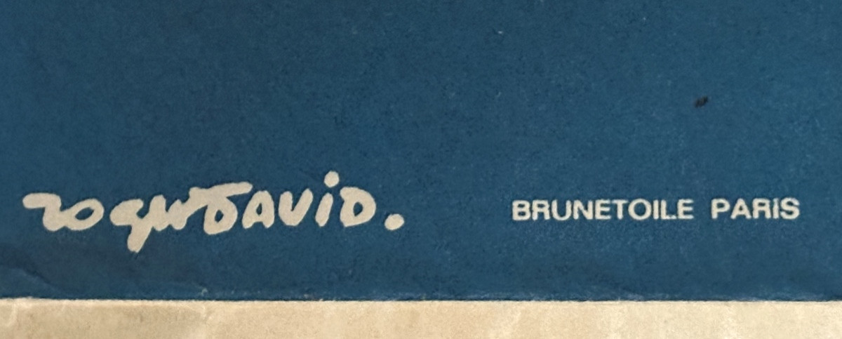 Roger DAVID Affiche originale Grenoble 1967 COJO Jeux Olympiques Autrans Chamrousse St Nizier-photo-2
