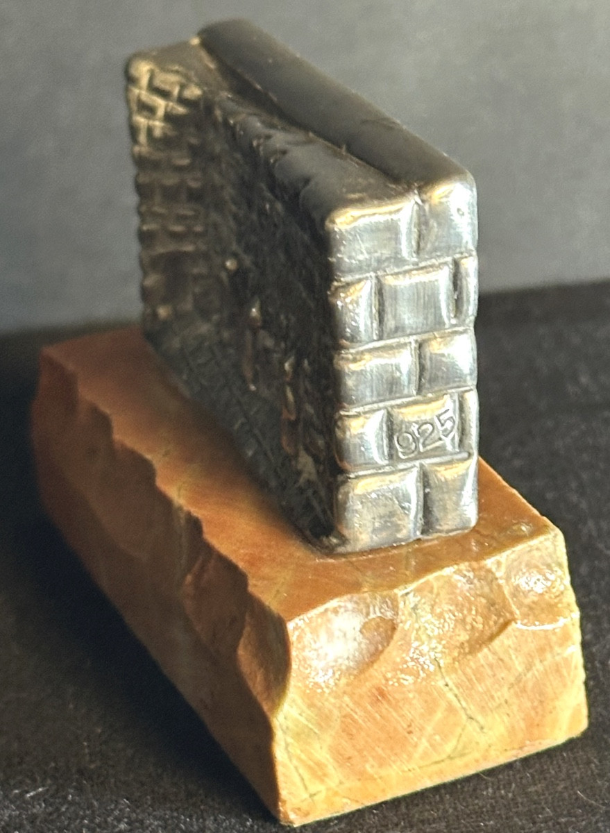 Mur des lamentations en argent Ben Zion 925 /1000 Jérusalem Judaica Israel /3 Mont du Temple-photo-1