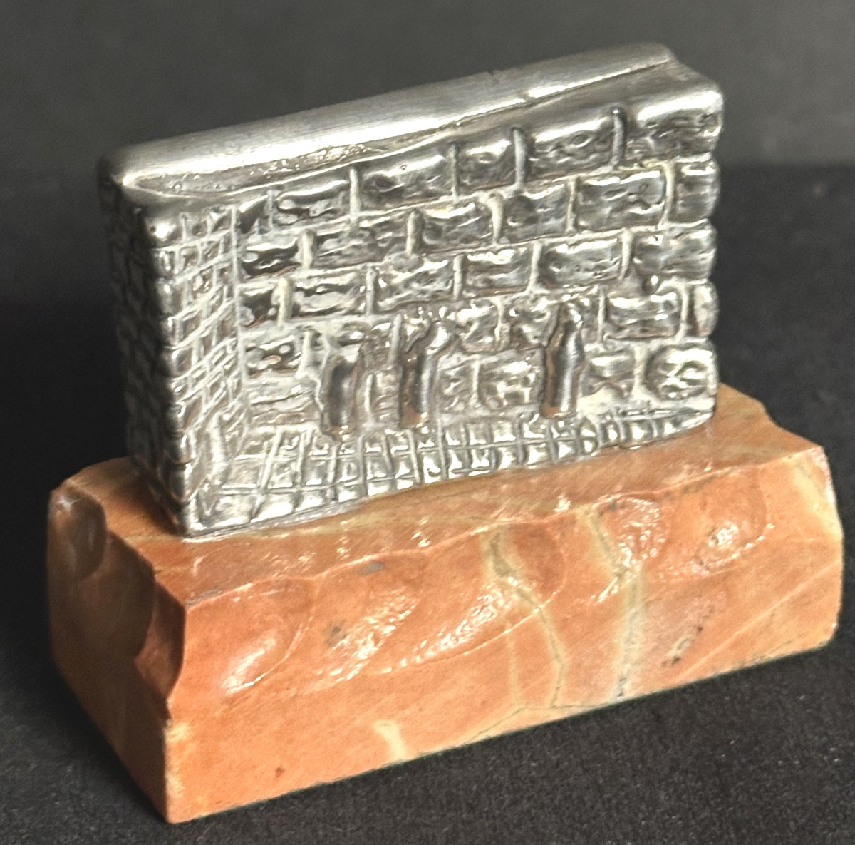 Mur des lamentations en argent Ben Zion 925 /1000 Jérusalem Judaica Israel /3 Mont du Temple-photo-4