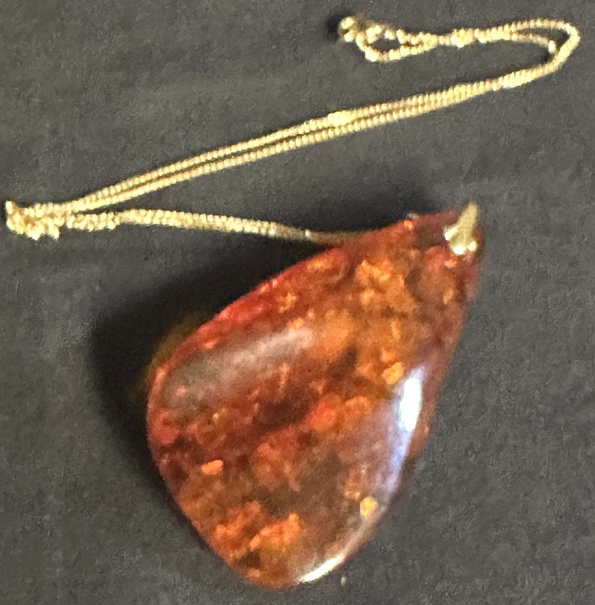 Antique Baltic Amber Necklace And Chain, From The Collection Of A Jeweler/goldsmith In Ardèche /1-photo-3