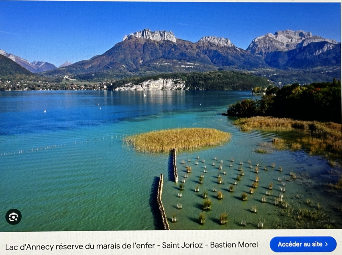 Paul Jouvet 1892-1981 Large Oil Painting Lake Annecy St Jorioz La Tournette  Haute Savoie Alps -photo-3