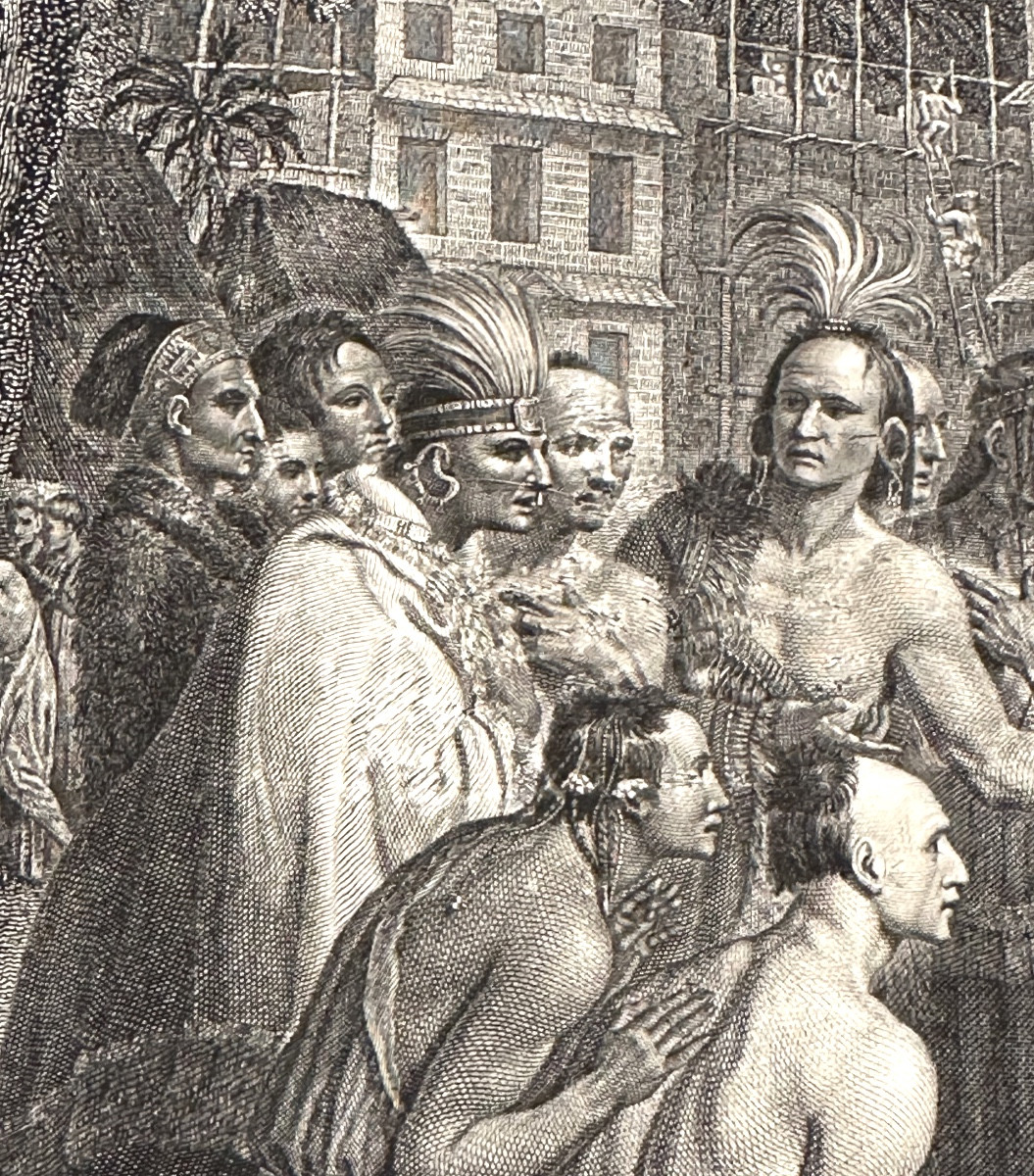 Print1775 Treaty Of William Penn With Indians In America, Pennsylvania, 1681, Usa, Museum.-photo-4