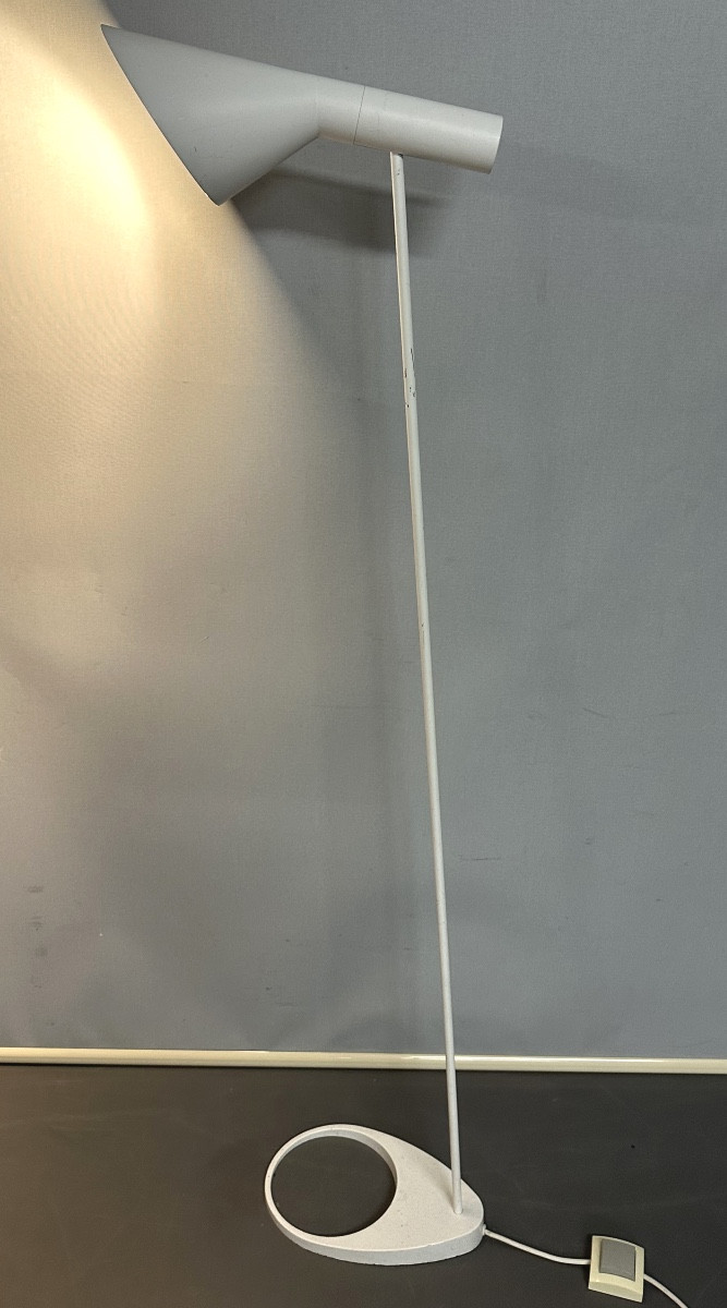 Authentic Louis Poulsen Floor Lamp, Signed Aj Design (danish), Living Room Reading Lamp-photo-3