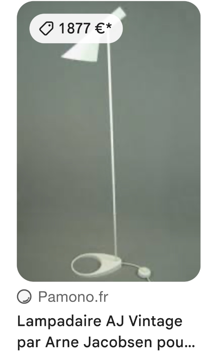 Authentic Louis Poulsen Floor Lamp, Signed Aj Design (danish), Living Room Reading Lamp-photo-7