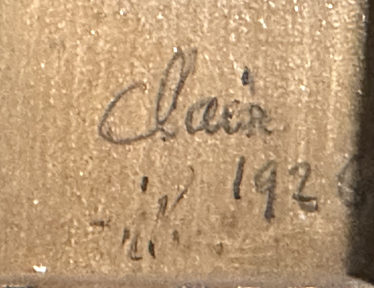 Jacques PERETTO 1879-1937 Claix 1926 Grande huile GRENOBLE Isère 38 -photo-4