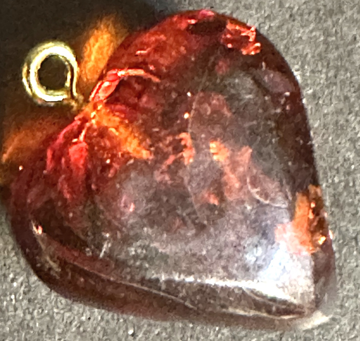 Antique Baltic Amber Heart Pendant, Love, Valentine's Day Necklace, Vintage Collection /2