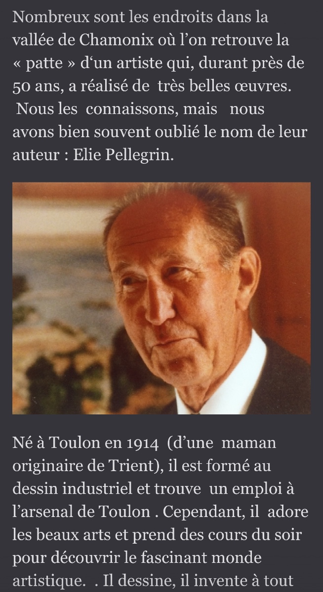 Elie PELLEGRIN Chamonix 1914-2001 croix en bronze et émaux signée Alpes guides de montagne-photo-3