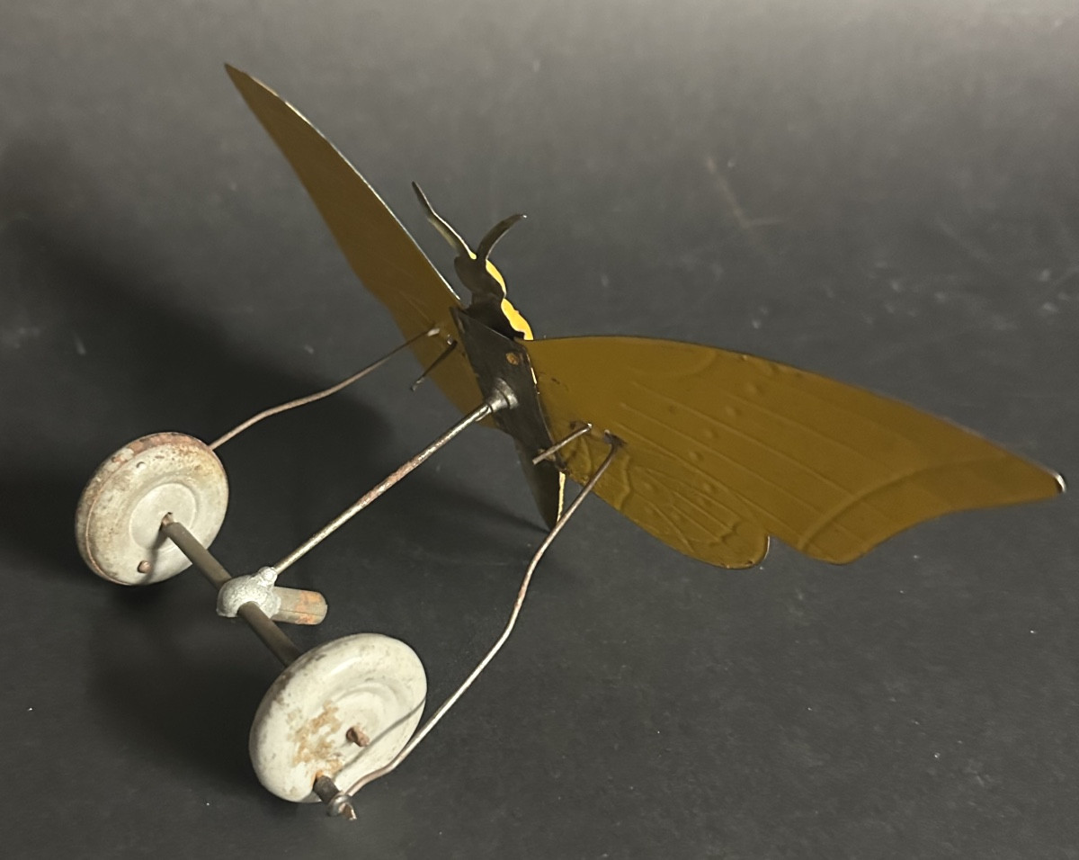 Jouet Charles ROSSIGNOL Papillon articulé en tôle lithographiée CR 23,3 cm /6-photo-3