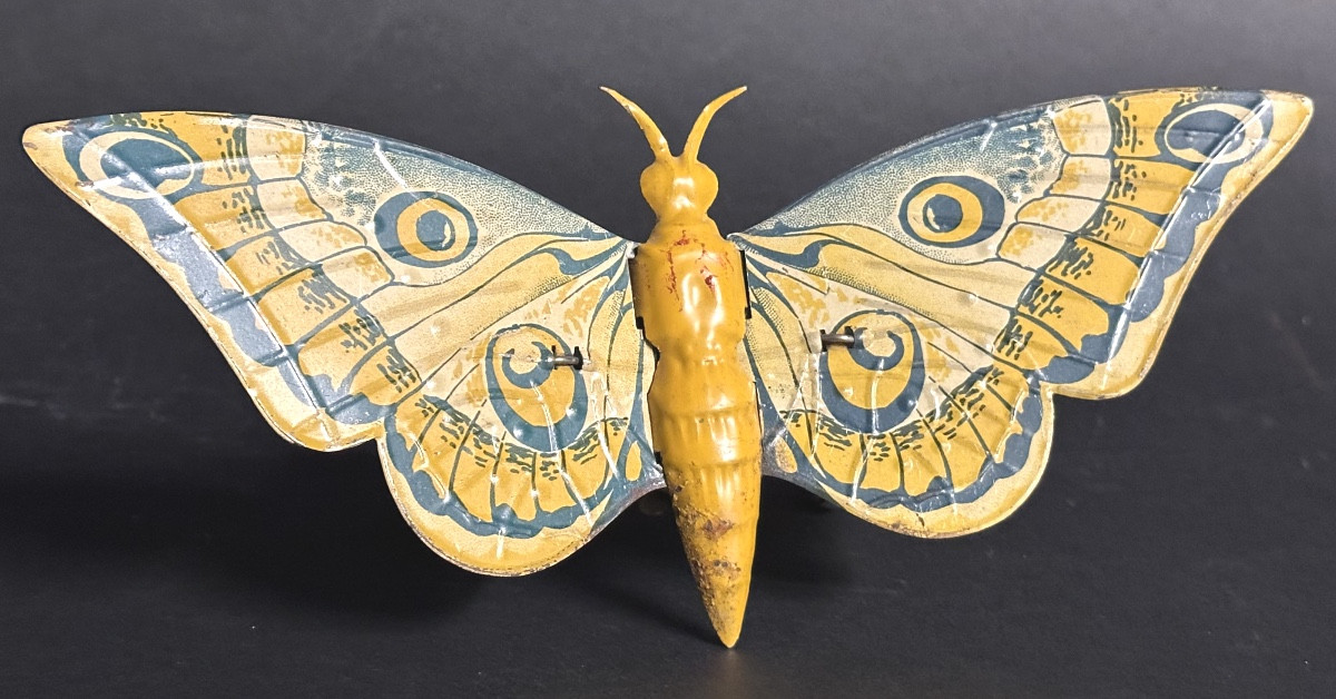 Jouet Charles ROSSIGNOL Papillon articulé en tôle lithographiée CR 23,3 cm /6-photo-2