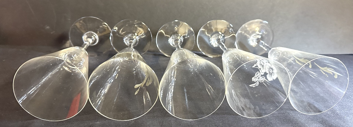 BACCARAT MUMM 5 flûte à champagne en cristal avec emboîtage parfait état -photo-4