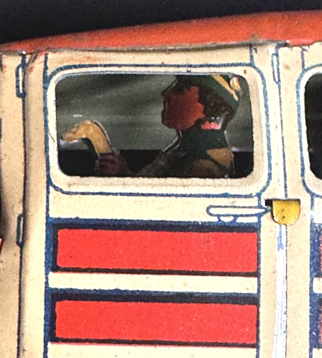 Ancien jouet Matarazzo Argentine Voiture Ford Woody vers 1940 jouet tôle lithographiée /9-photo-4