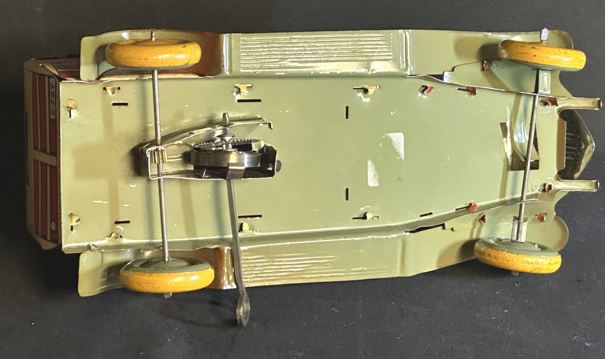 Ancien jouet Matarazzo Argentine Voiture Ford Woody vers 1940 jouet tôle lithographiée /9-photo-3
