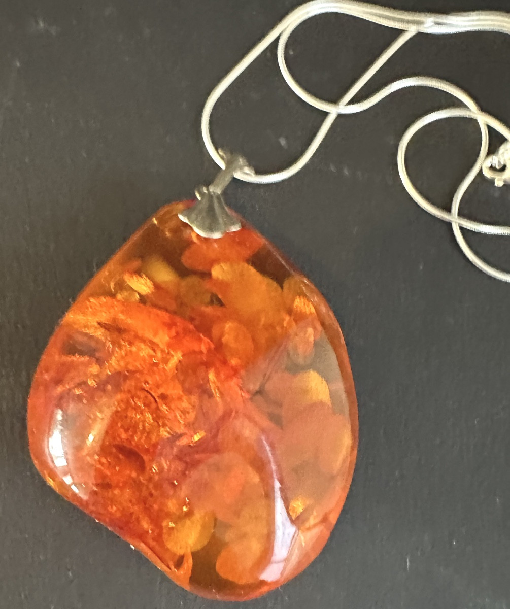 Important Baltic Amber Necklace With Chain. From The Collection Of A Jeweler/goldsmith In Ardèche. /3-photo-2