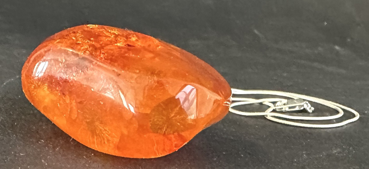 Important Baltic Amber Necklace With Chain. From The Collection Of A Jeweler/goldsmith In Ardèche. /3-photo-3