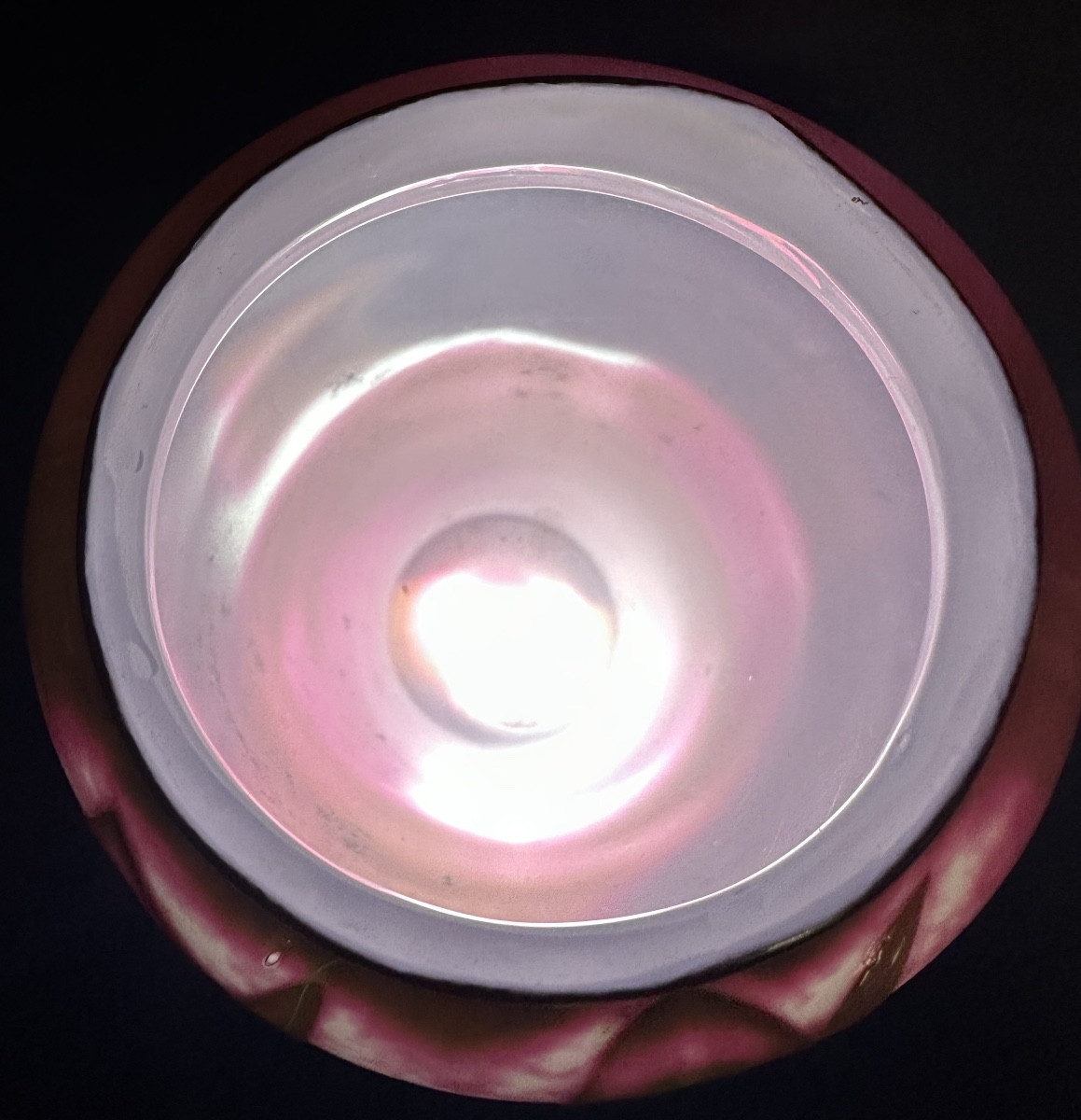 Attributed To Désiré Christian 1846-1907, Rare Vase Of Orchids In Engraved And Hammered Glass, Meisenthal -photo-4