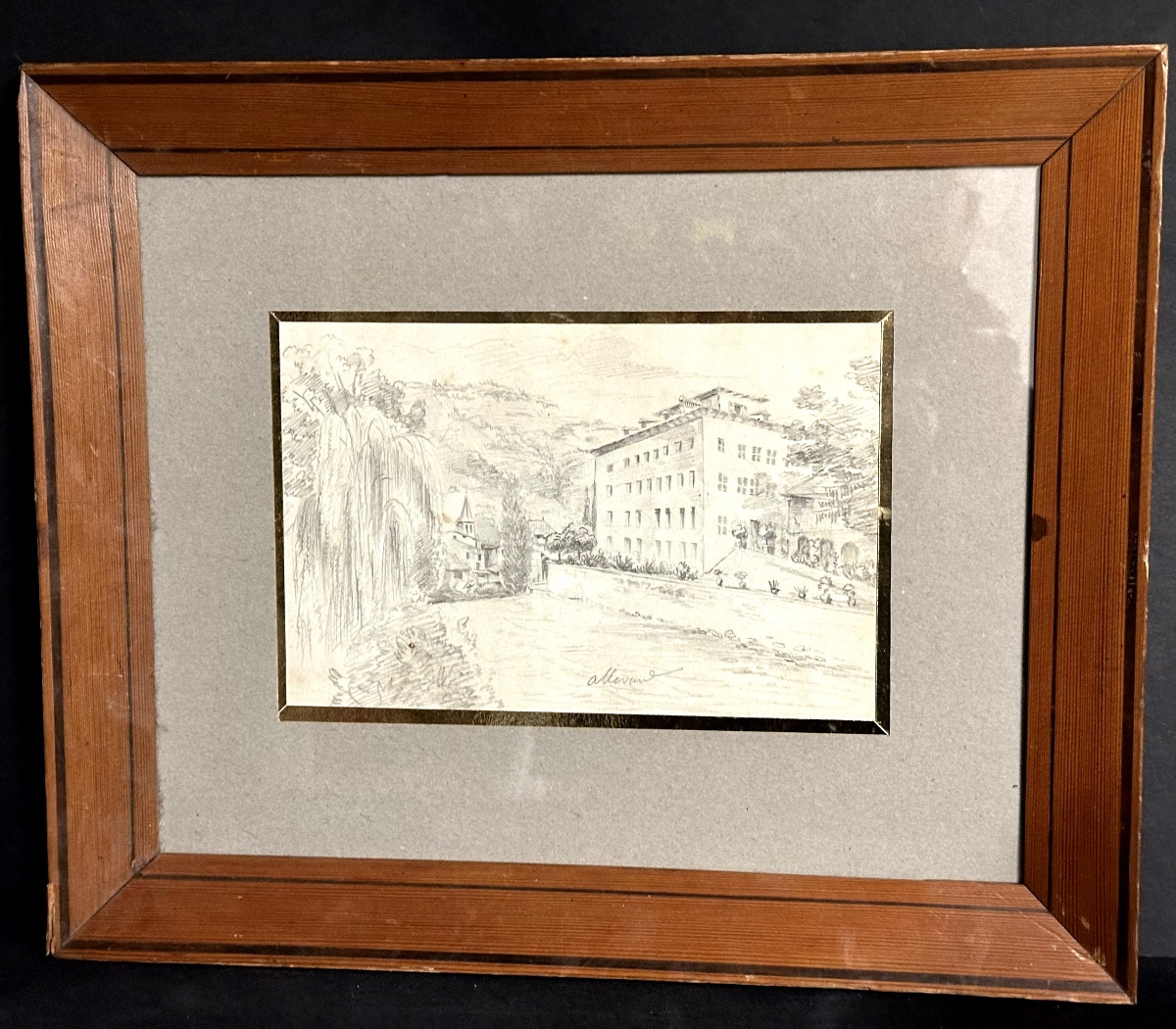 Claude Honoré Bache 1801-1872 Allevard Drawing Dauphiné Belledonne Grenoble-photo-2