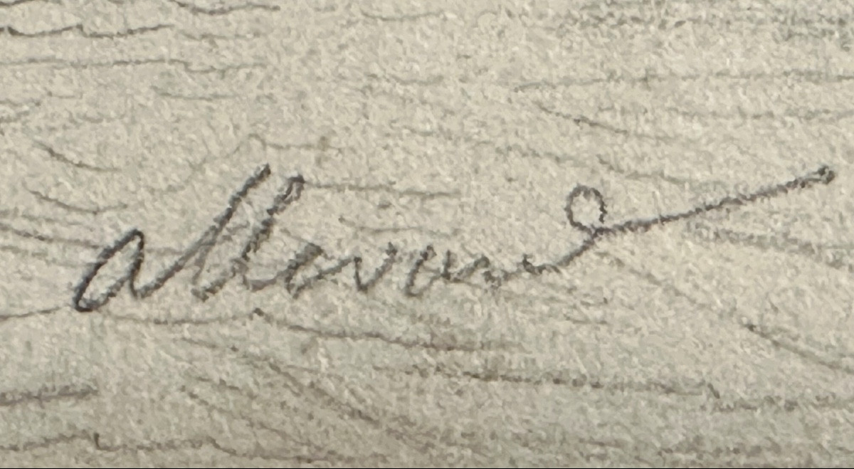 Claude Honoré Bache 1801-1872 Allevard Drawing Dauphiné Belledonne Grenoble-photo-4